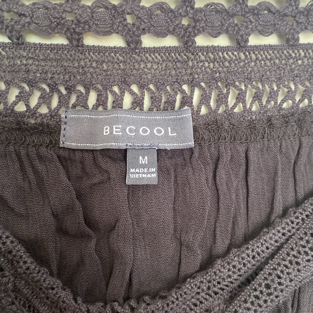 NWT PoshShop LA Charcoal Gray Culottes Wide Leg Jumpsuit | Medium - Picture 6 of 7